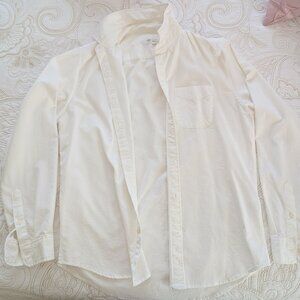 GAP Off-White Button Down Dress Shirt